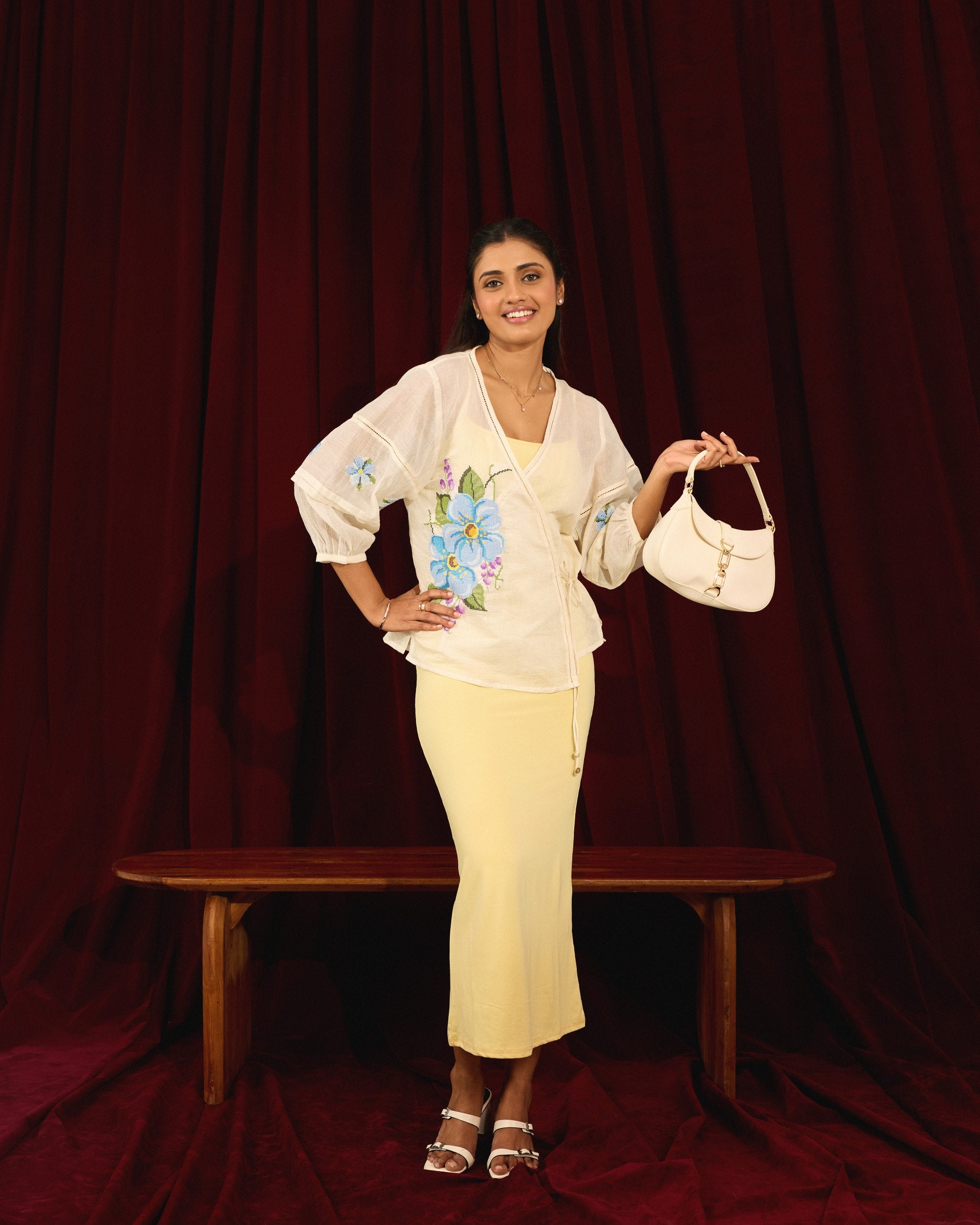 Morning Bloom Wrap Top