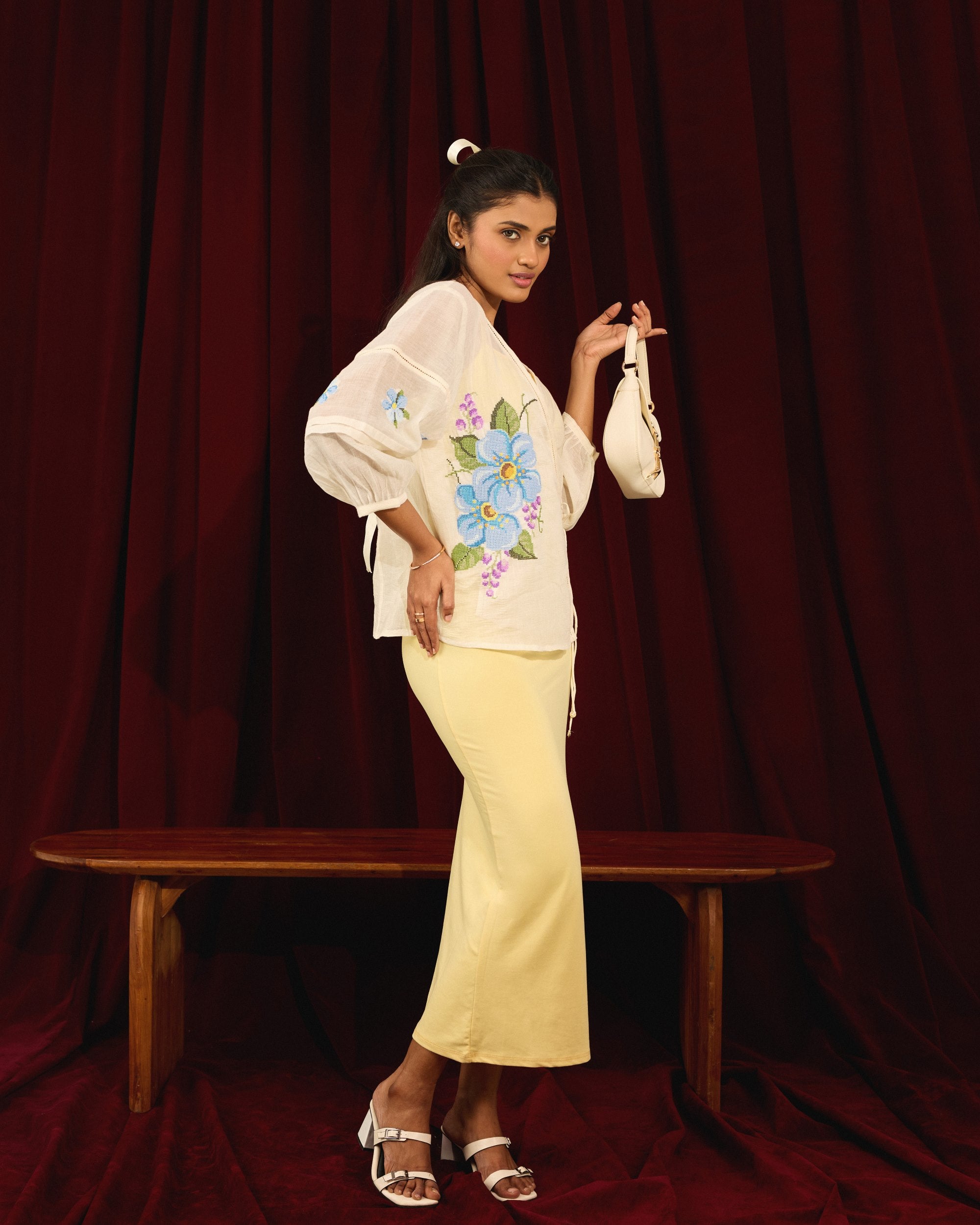 Morning Bloom Wrap Top